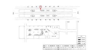 近鉄／新石切駅／／№4駅看板・駅広告、位置図