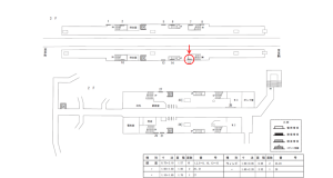 近鉄／吉田駅／／№15駅看板・駅広告、位置図