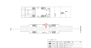 近鉄／白庭台駅／／№12駅看板・駅広告、位置図