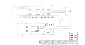 近鉄／新石切駅／／№18駅看板・駅広告、位置図