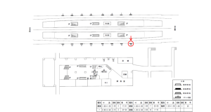 近鉄／新石切駅／／№16駅看板・駅広告、位置図