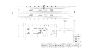 近鉄／新石切駅／／№5駅看板・駅広告、位置図