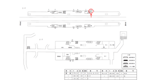 近鉄／吉田駅／／№8駅看板・駅広告、位置図