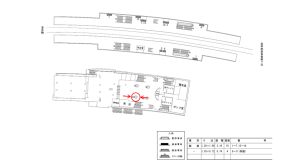 近鉄/学研北生駒駅//№10駅看板・駅広告、位置図