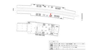 近鉄/学研北生駒駅//№5駅看板・駅広告、位置図