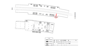 近鉄/学研北生駒駅//№7駅看板・駅広告、位置図