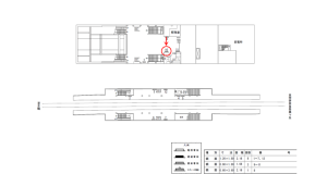 近鉄／白庭台駅／／№10駅看板・駅広告、位置図