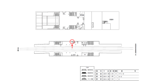 近鉄／白庭台駅／／№3駅看板・駅広告、位置図