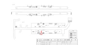 近鉄/吉田駅//№21駅看板・駅広告、位置図