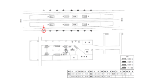 近鉄／新石切駅／／№9駅看板・駅広告、位置図