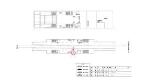 近鉄／白庭台駅／／№7駅看板・駅広告、位置図