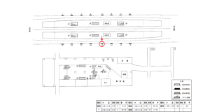 近鉄／新石切駅／／№13駅看板・駅広告、位置図
