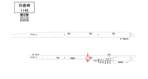 南海／羽倉崎駅／／№4303駅看板・駅広告、位置図