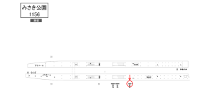 南海/みさき公園駅//№2306駅看板・駅広告、位置図