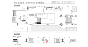 泉北高速／和泉中央駅／№B5№5駅看板・駅広告、位置図