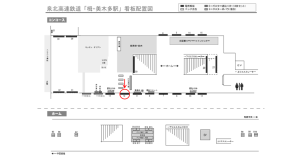 泉北高速／栂・美木多駅／／№10駅看板・駅広告、位置図
