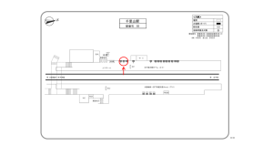 阪急　千里山駅／／№6駅看板・駅広告、位置図