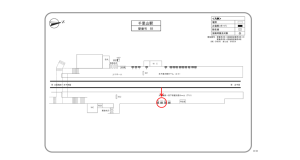 阪急　千里山駅／／№101駅看板・駅広告、位置図