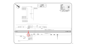阪急　山田駅／／№204駅看板・駅広告、位置図