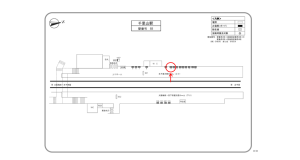 阪急　千里山駅／／№10駅看板・駅広告、位置図