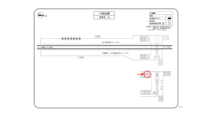 阪急　下新庄駅／／№600駅看板・駅広告、位置図