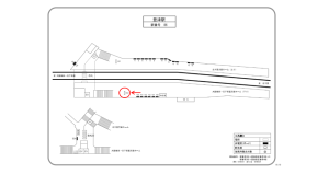 阪急　豊津駅／／№902駅看板・駅広告、位置図