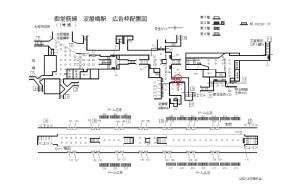 Osaka／Metro（大阪メトロ）　淀屋橋駅／御堂筋線№3-006№006、位置図
