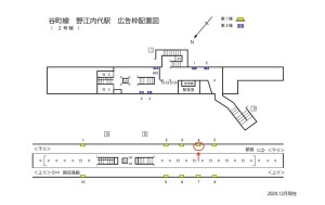 Osaka/Metro(大阪メトロ) 野江内代駅/谷町線№1-004№004、位置図