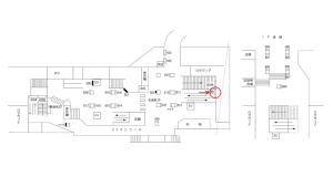 阪急　茨木市駅／№634B№B駅看板・駅広告、位置図