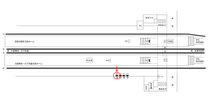阪急　相川駅／／№109駅看板・駅広告、位置図