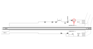 阪急　大宮駅／／№204駅看板・駅広告、位置図