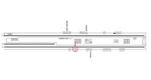 阪急　京都河原町駅／／№226駅看板・駅広告、位置図