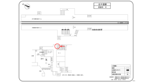 阪急　北千里駅／／№613駅看板・駅広告、位置図