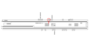 阪急　京都河原町駅／／№209駅看板・駅広告、位置図