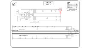 阪急 上新庄駅//№602駅看板・駅広告、位置図
