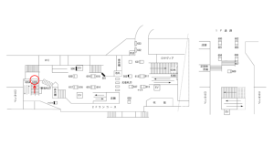 阪急　茨木市駅／№635B№B駅看板・駅広告、位置図