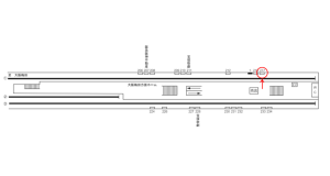 阪急　京都河原町駅／／№217駅看板・駅広告、位置図