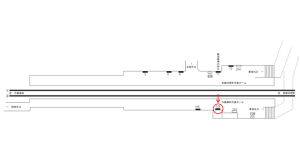 阪急　大宮駅／／№106駅看板・駅広告、位置図