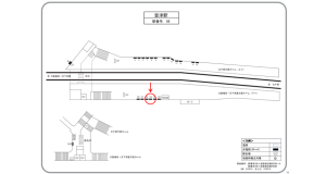 阪急　豊津駅／／№103駅看板・駅広告、位置図