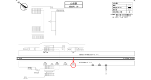 阪急　山田駅／／№200駅看板・駅広告、位置図