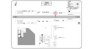 阪急 西院駅//№10駅看板・駅広告、位置図