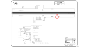 阪急　北千里駅／／№7駅看板・駅広告、位置図
