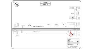 阪急 吹田駅//№1駅看板・駅広告、位置図