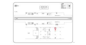 阪急　洛西口駅／／№503駅看板・駅広告、位置図