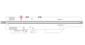 阪急　柴島駅／／№3駅看板・駅広告、位置図