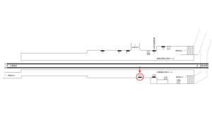 阪急　大宮駅／／№105駅看板・駅広告、位置図