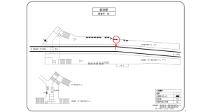 阪急　豊津駅／／№14駅看板・駅広告、位置図