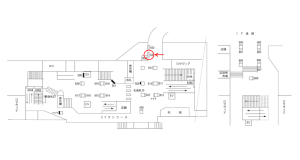 阪急　茨木市駅／／№632駅看板・駅広告、位置図