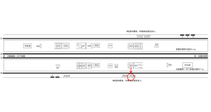 阪急　茨木市駅／／№257駅看板・駅広告、位置図