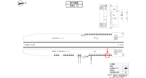 阪急　南千里駅／／№110駅看板・駅広告、位置図